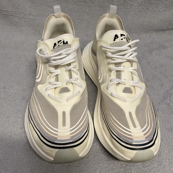 APL Streamline Womens 9 Ivory Clear Black Cushion Running Sneaker Shoe Comfort - Picture 3 of 11